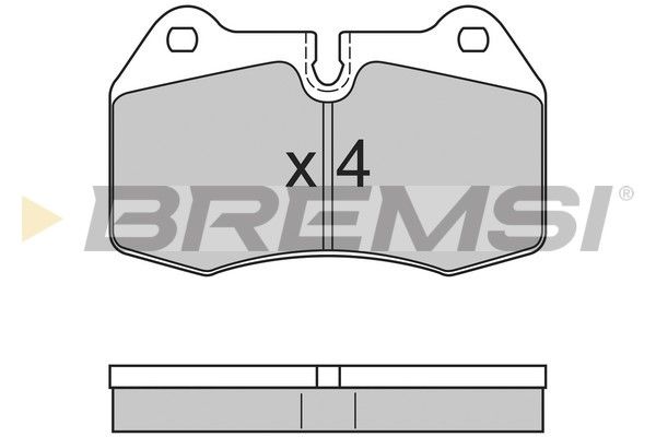 BREMSI Комплект тормозных колодок, дисковый тормоз BP2660