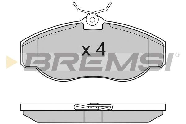 BREMSI Комплект тормозных колодок, дисковый тормоз BP2661