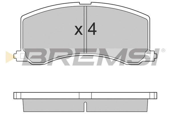 BREMSI Комплект тормозных колодок, дисковый тормоз BP2684