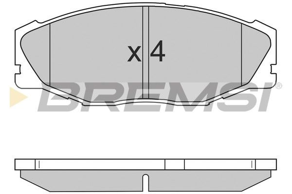 BREMSI Комплект тормозных колодок, дисковый тормоз BP2697