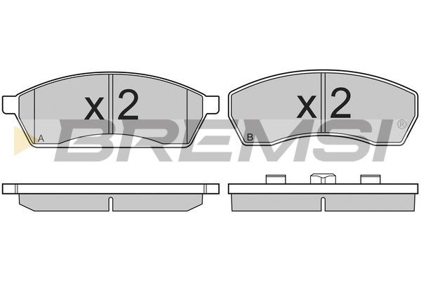 BREMSI Комплект тормозных колодок, дисковый тормоз BP2764