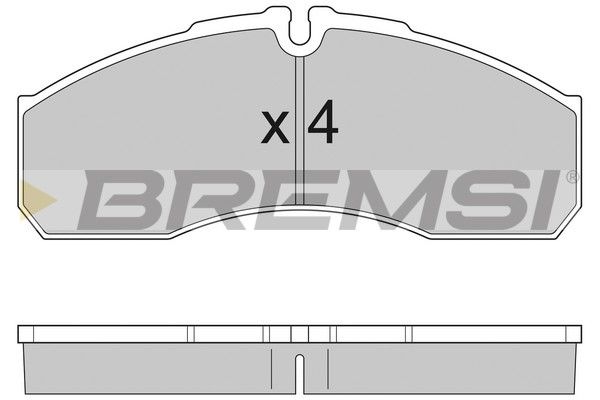BREMSI Bremžu uzliku kompl., Disku bremzes BP2952