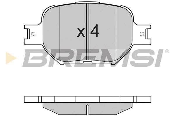 BREMSI Комплект тормозных колодок, дисковый тормоз BP2963