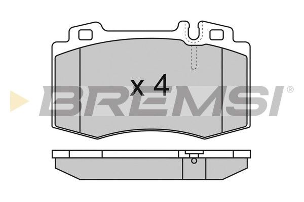 BREMSI Bremžu uzliku kompl., Disku bremzes BP2986