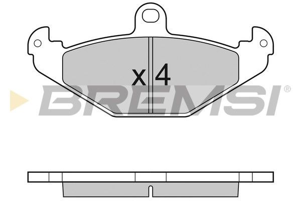 BREMSI Комплект тормозных колодок, дисковый тормоз BP3033
