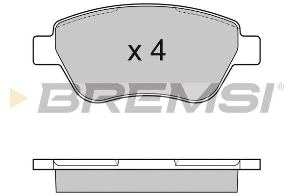 BREMSI Комплект тормозных колодок, дисковый тормоз BP3040