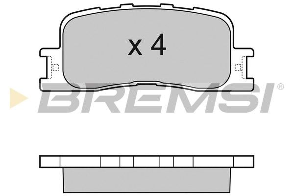 BREMSI Комплект тормозных колодок, дисковый тормоз BP3060