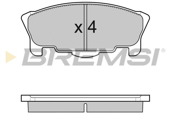 BREMSI Комплект тормозных колодок, дисковый тормоз BP3065