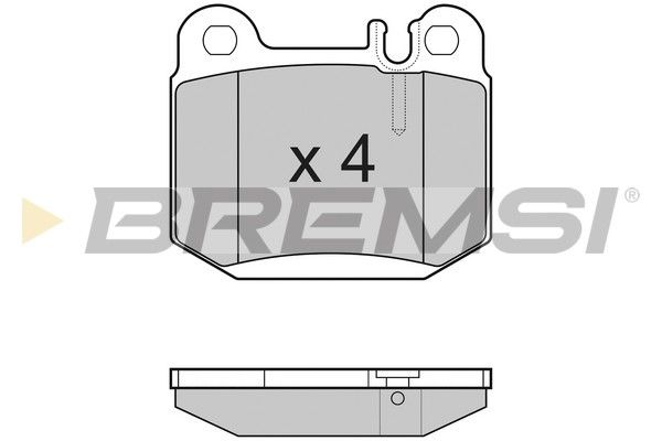 BREMSI Комплект тормозных колодок, дисковый тормоз BP3177