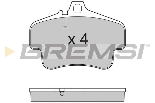 BREMSI Комплект тормозных колодок, дисковый тормоз BP3180