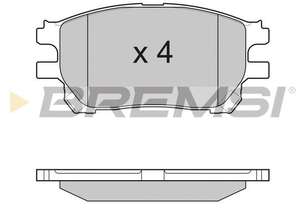 BREMSI Комплект тормозных колодок, дисковый тормоз BP3191