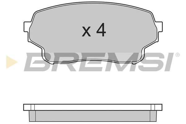 BREMSI Комплект тормозных колодок, дисковый тормоз BP3205