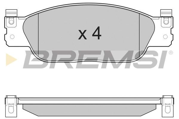BREMSI Комплект тормозных колодок, дисковый тормоз BP3224