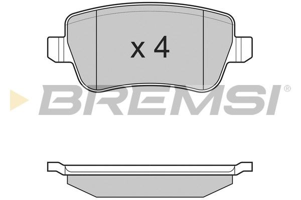 BREMSI Bremžu uzliku kompl., Disku bremzes BP3227