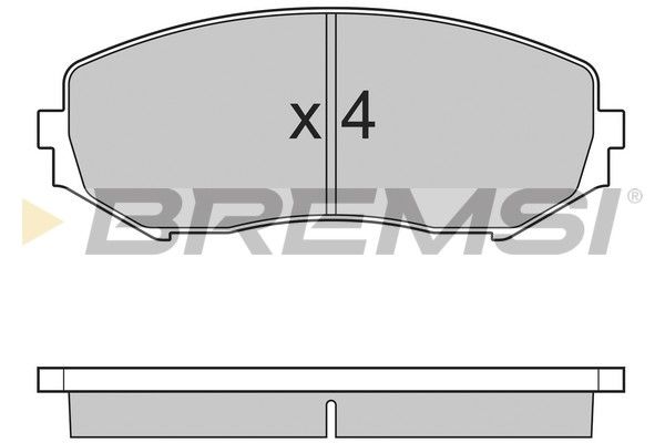 BREMSI Комплект тормозных колодок, дисковый тормоз BP3244