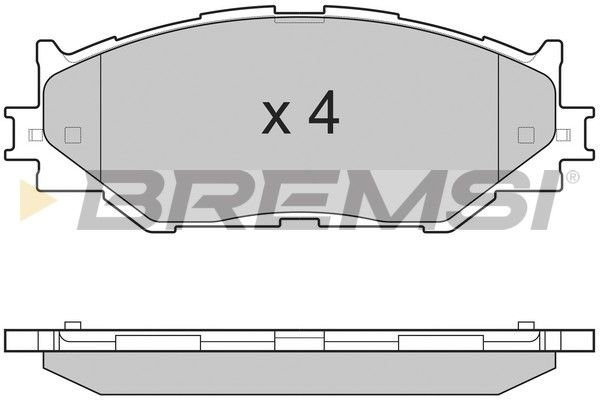 BREMSI Комплект тормозных колодок, дисковый тормоз BP3254