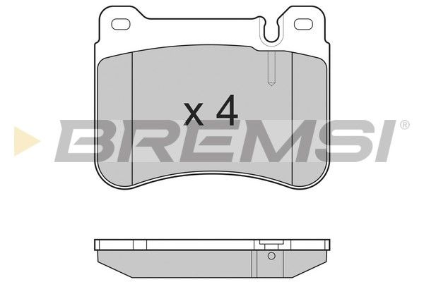 BREMSI Комплект тормозных колодок, дисковый тормоз BP3265
