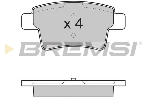 BREMSI Комплект тормозных колодок, дисковый тормоз BP3331