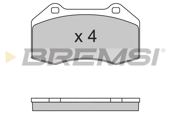 BREMSI Комплект тормозных колодок, дисковый тормоз BP3355