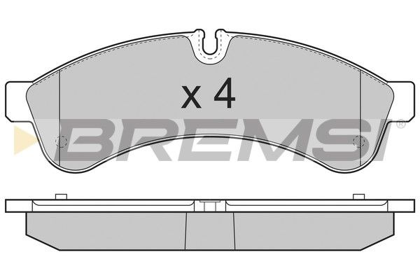 BREMSI Комплект тормозных колодок, дисковый тормоз BP3365
