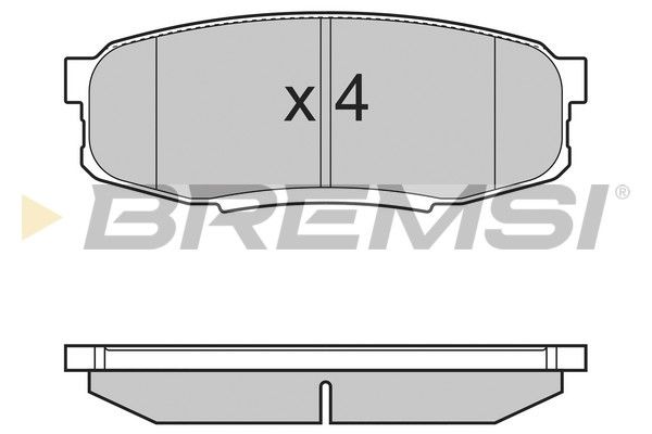 BREMSI Bremžu uzliku kompl., Disku bremzes BP3382