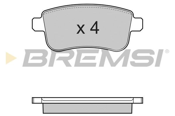 BREMSI Комплект тормозных колодок, дисковый тормоз BP3384