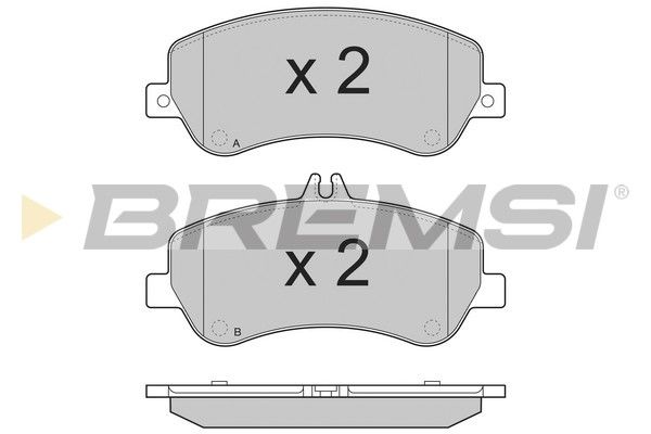 BREMSI Комплект тормозных колодок, дисковый тормоз BP3385