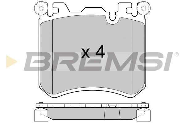 BREMSI Комплект тормозных колодок, дисковый тормоз BP3419