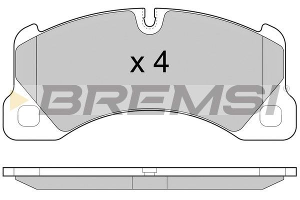 BREMSI Комплект тормозных колодок, дисковый тормоз BP3457