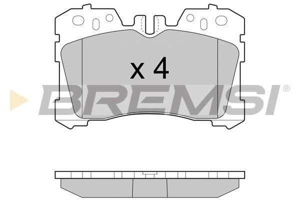 BREMSI Комплект тормозных колодок, дисковый тормоз BP3462
