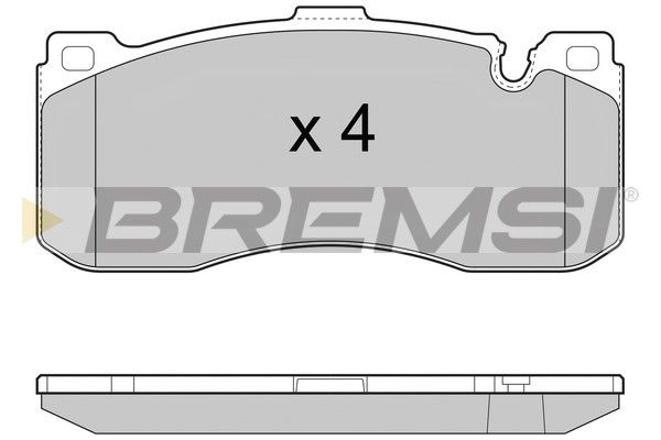 BREMSI Комплект тормозных колодок, дисковый тормоз BP3472