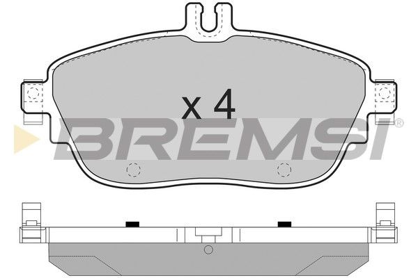 BREMSI Bremžu uzliku kompl., Disku bremzes BP3496