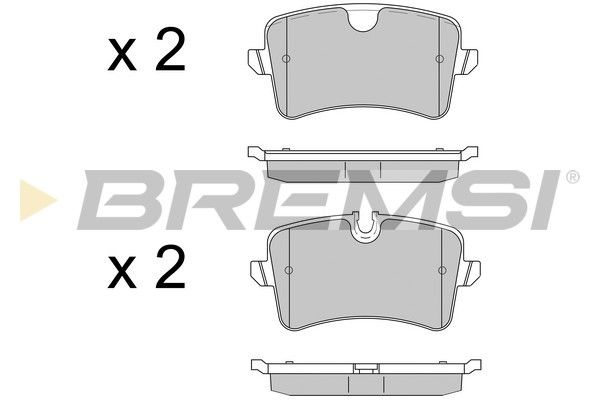 BREMSI Bremžu uzliku kompl., Disku bremzes BP3502