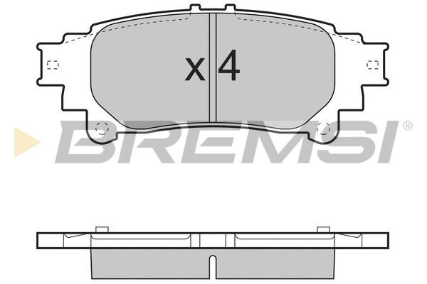 BREMSI Комплект тормозных колодок, дисковый тормоз BP3534