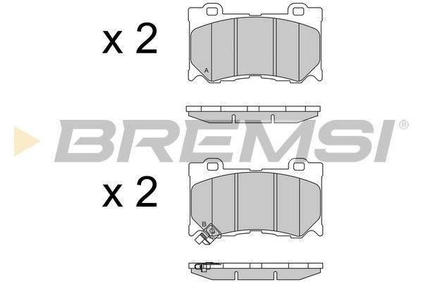 BREMSI Комплект тормозных колодок, дисковый тормоз BP3540