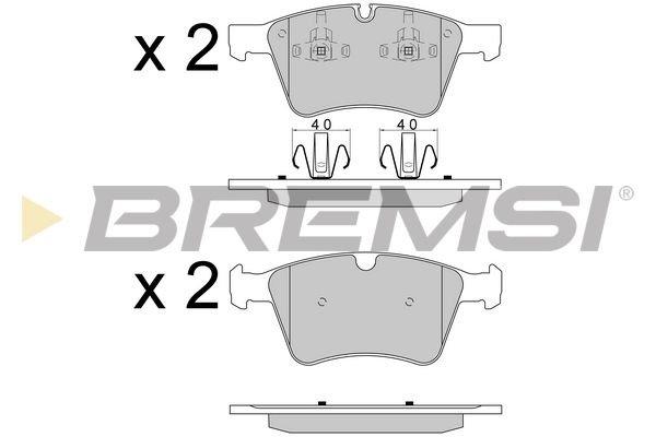 BREMSI Комплект тормозных колодок, дисковый тормоз BP3590