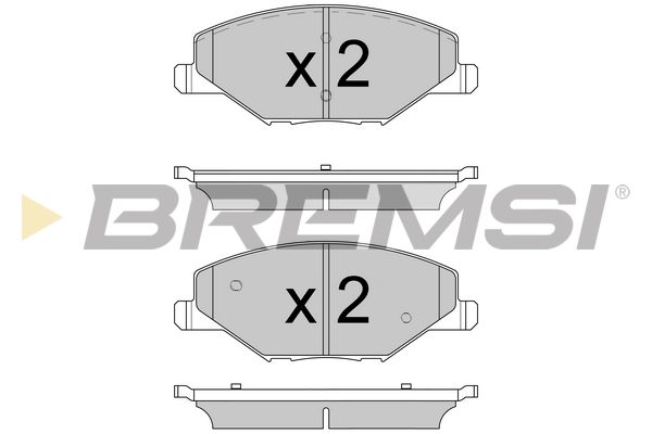 BREMSI Bremžu uzliku kompl., Disku bremzes BP3591