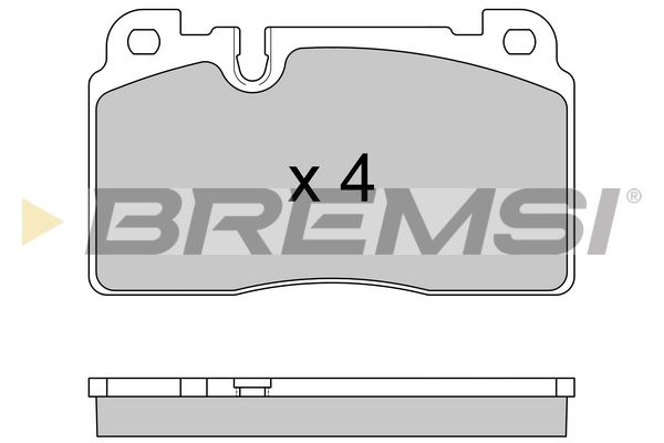 BREMSI Bremžu uzliku kompl., Disku bremzes BP3592