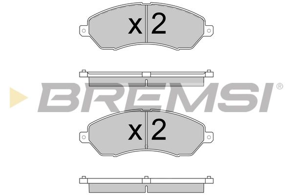 BREMSI Bremžu uzliku kompl., Disku bremzes BP3593