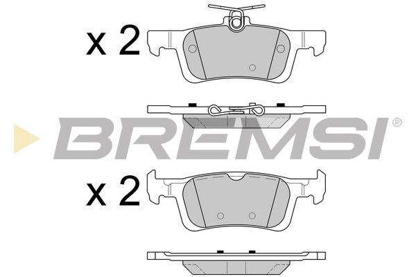 BREMSI Bremžu uzliku kompl., Disku bremzes BP3602