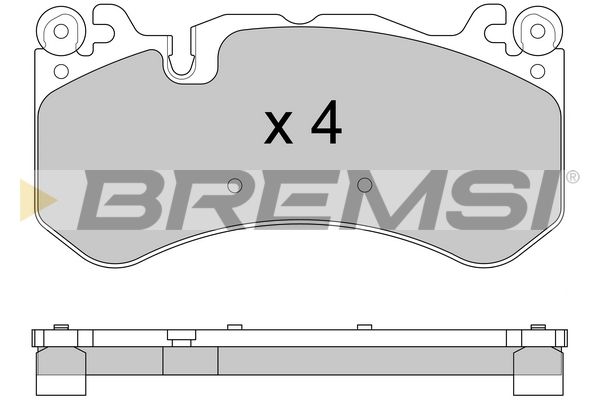 BREMSI Комплект тормозных колодок, дисковый тормоз BP3609