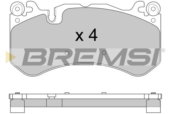 BREMSI Bremžu uzliku kompl., Disku bremzes BP3609