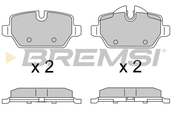 BREMSI Комплект тормозных колодок, дисковый тормоз BP3616