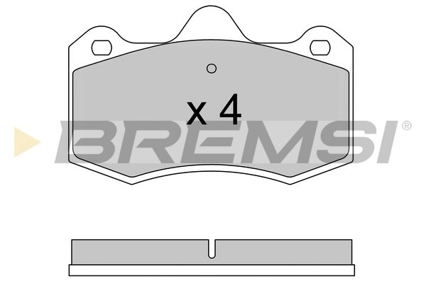 BREMSI Комплект тормозных колодок, дисковый тормоз BP3617
