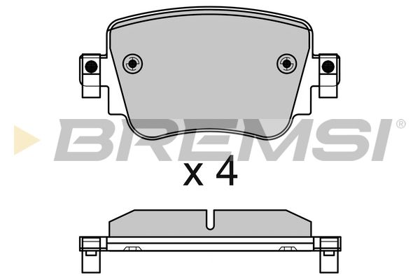 BREMSI Комплект тормозных колодок, дисковый тормоз BP3623