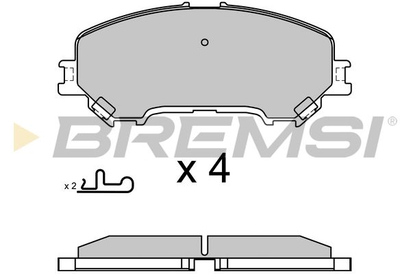 BREMSI Комплект тормозных колодок, дисковый тормоз BP3629