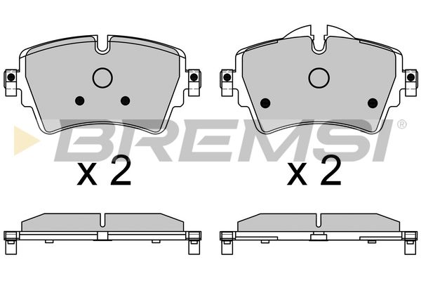 BREMSI Комплект тормозных колодок, дисковый тормоз BP3639