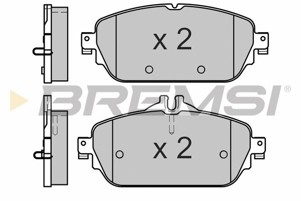 BREMSI Комплект тормозных колодок, дисковый тормоз BP3640