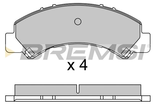 BREMSI Комплект тормозных колодок, дисковый тормоз BP3650