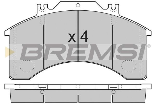 BREMSI Комплект тормозных колодок, дисковый тормоз BP7251